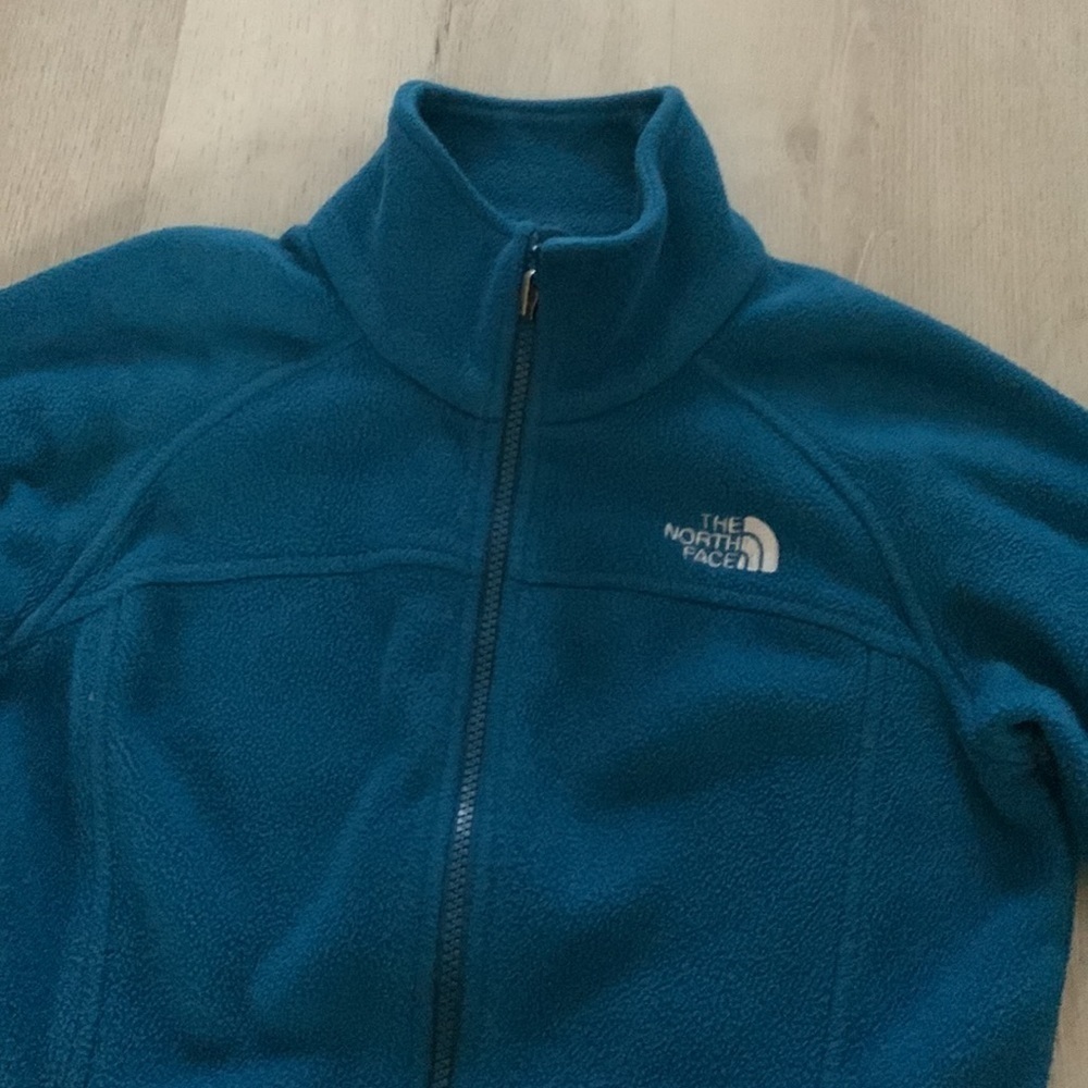 Teal blue green The North Face Jacket size XS zipper casual pockets - Picture 3 of 16